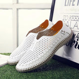 Leisure Breathable Handmade Holes Driving Shoes