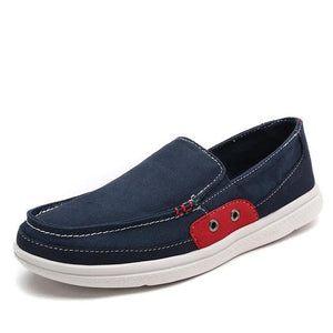 Canvas Men Flats Shoes Leisure Handmade Comfortable Male Shoes