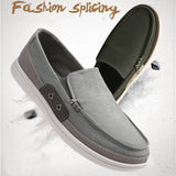 Canvas Men Flats Shoes Leisure Handmade Comfortable Male Shoes