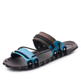 Fashion Genuine Leather Beach Summer Men's Slippers