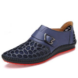 Genuine Leather Slip On Driving Oxford Shoes