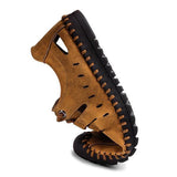 New Summer Large Size Leather Hole Shoes