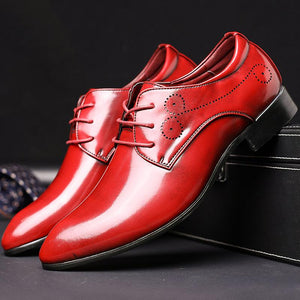 Fashion Business Pointed Toe Wedding Men's Dress Shoes