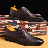 Men's  Fashion Business Leather Oxford Wedding Dress Shoes