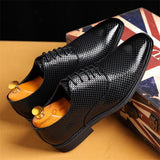 Men's  Fashion Business Leather Oxford Wedding Dress Shoes