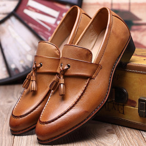 Men's Tassels Leather Oxford Dress Shoes