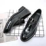 Mens Leather British Style Formal Oxford Wedding Dress Shoes