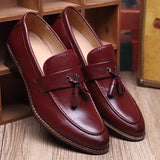 Men's Tassels Leather Oxford Dress Shoes