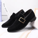 Spring New Fashion Leather Men's Casual Loafer Frosted Slip-On Shoes