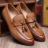 Men's Tassels Leather Oxford Dress Shoes