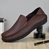 Men's Driving Leather Loafers Leisure Moccasins Casual Shoes