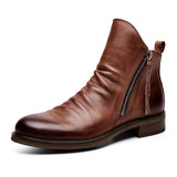 Men's Retro Ankle Leather Boots