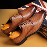 Men's  Fashion Business Leather Oxford Wedding Dress Shoes