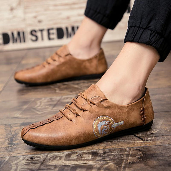 High Quality Split Leather Men Moccasins Shoes