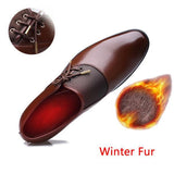 Business Warm Winter Men's Fur Shoes