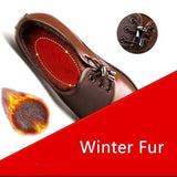 Business Warm Winter Men's Fur Shoes
