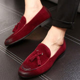 Italian Style Tassel Casual Slip On Pointed Toe Men's Loafers