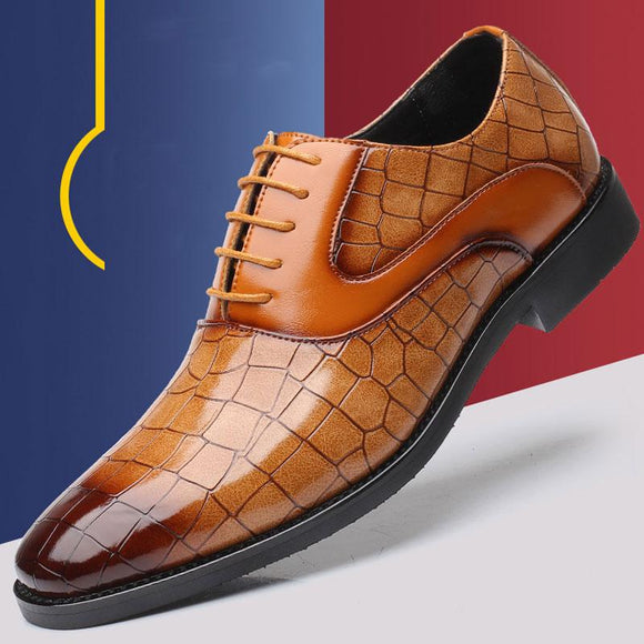 Men's High Quality Slip-on Lace-Up Leather Dress Shoes