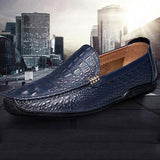 Alligator Fashion Casual Genuine Leather Men Shoes