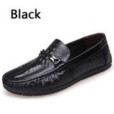 Fashion Genuine leather Crocodile pattern Breathable Driving Shoes