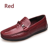 Fashion Genuine leather Crocodile pattern Breathable Driving Shoes