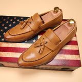 Luxury brand men's pointed toe dress shoes