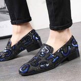 Fashion Personality Sequins Letter Tide Men's Shoes