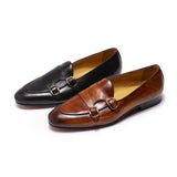 Men's Genuine Leather Strap Wedding Party Dress Shoes