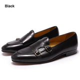 Men's Genuine Leather Strap Wedding Party Dress Shoes