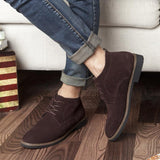 Men's Genuine Leather All Season Lace-up for man Ankle boots