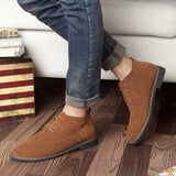 Men's Genuine Leather All Season Lace-up for man Ankle boots