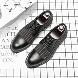 Men's Handmade Wedding Party Formal Leather Wedding Toe Brogues Dress Shoes