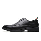 Men's Genuine Leather High Quality Oxford Business Wedding Social Formal Dress Shoes