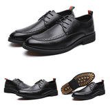 Men's Genuine Leather High Quality Oxford Business Wedding Social Formal Dress Shoes