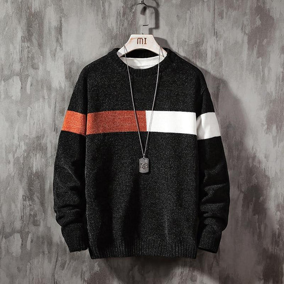 New Men Long Sleeves Autumn Winter Pullover Knitted Sweater