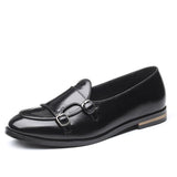 Men's Leather Vintage Business Elegant Party Casual British Style Flats Dress Shoes