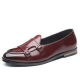 Men's Leather Vintage Business Elegant Party Casual British Style Flats Dress Shoes