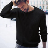 Men's Cotton Autumn Winter  Sweaters Long Sleeve  Neck Knitted Jumper Knitwears Clothes