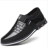 Men's Leather Casual Mesh Lightweight Breathable Loafers shoes