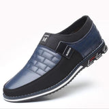 Men's Leather Casual Mesh Lightweight Breathable Loafers shoes
