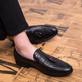 Men's Leather Retro Pointed Toe Oxford footwear Dress shoe