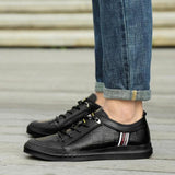 Plus velvet Cowhide Upper Soft Sole Casual Driving Footwear