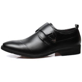 Men's Classic Leather Buckles Formal Wedding Office Monk Strap Footwear Dress Shoes