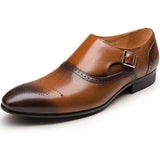 Men's Fashion Hand-Carved British Wind Business Casual Dress Shoes