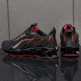 Men's Breathable Running Sneakers Bounce Outdoor Sport Professional Training Flame pattern Shoes