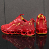 Men's Breathable Running Sneakers Bounce Outdoor Sport Professional Training Flame pattern Shoes