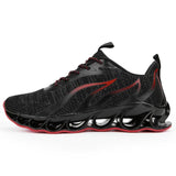 Men's Breathable Running Sneakers Bounce Outdoor Sport Professional Training Flame pattern Shoes