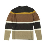 Men's Autumn Winter Mix Wool Jacquard Contrast Color Striped Knitted Sweater