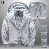 Men's New Fashion Suit Casual Sportswear Winter Autumn Outwear Tracksuit 2 Piece Hoodie + Sweatpant Set