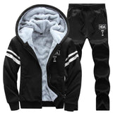 Men's New Fashion Suit Casual Sportswear Winter Autumn Outwear Tracksuit 2 Piece Hoodie + Sweatpant Set